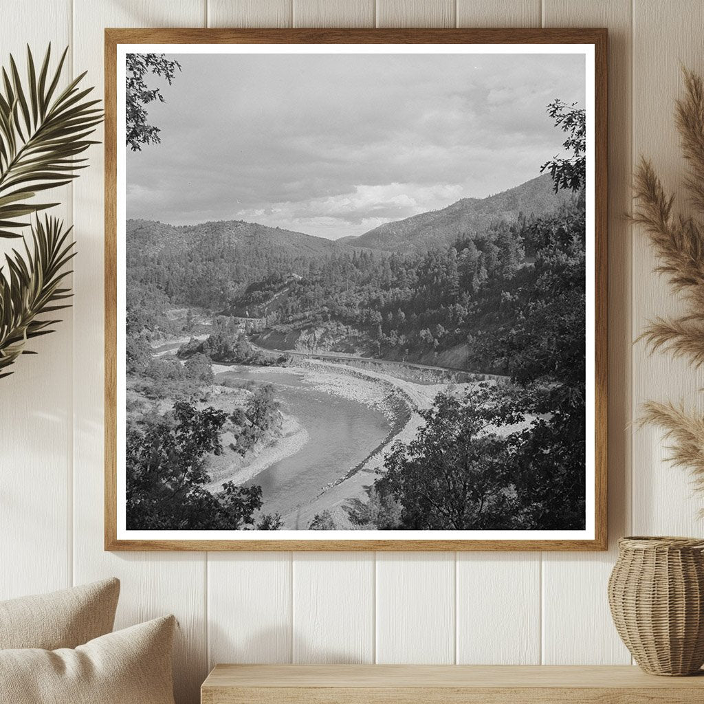 Sacramento River Scene Shasta County June 1942 Photo - Available at KNOWOL