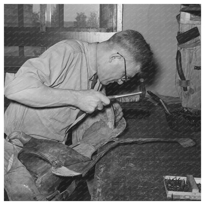 Saddle Shop in Alpine Texas May 1939 Vintage Image - Available at KNOWOL