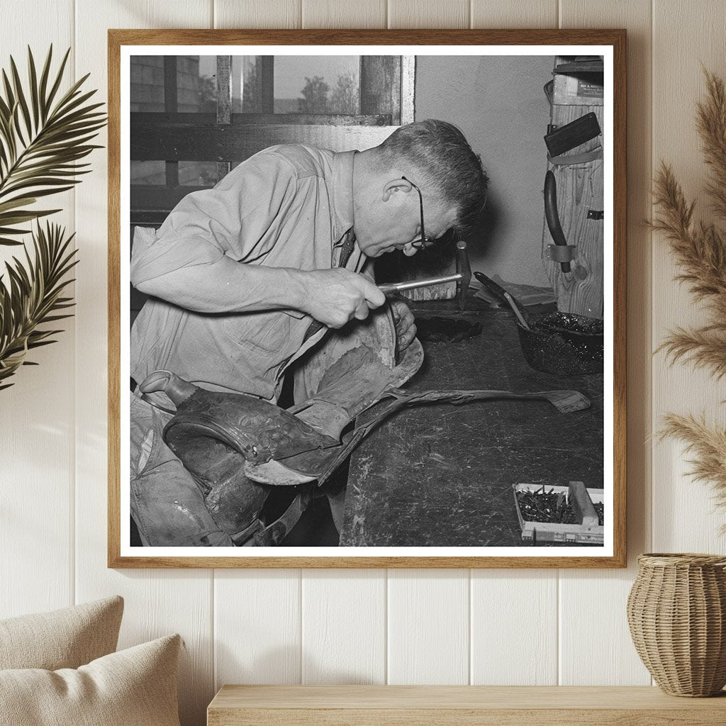 Saddle Shop in Alpine Texas May 1939 Vintage Image - Available at KNOWOL