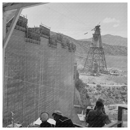 Sailors at Shasta Dam Construction June 1942 - Available at KNOWOL