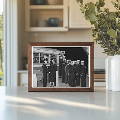 Sailors Boarding Bus at Mission Beach San Diego 1941 - Available at KNOWOL