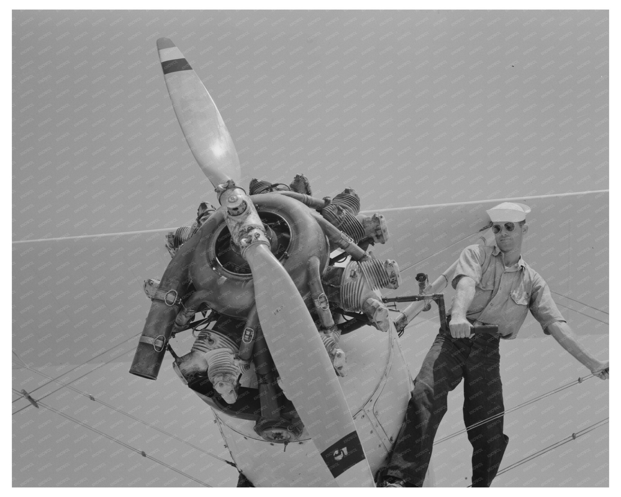 Sailors Training on N3N Ships Corpus Christi Texas 1942 - Available at KNOWOL