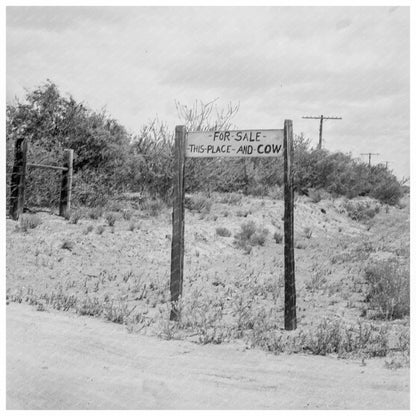 Saint David Arizona Sign May 1937 Vintage Rural Scene - Available at KNOWOL