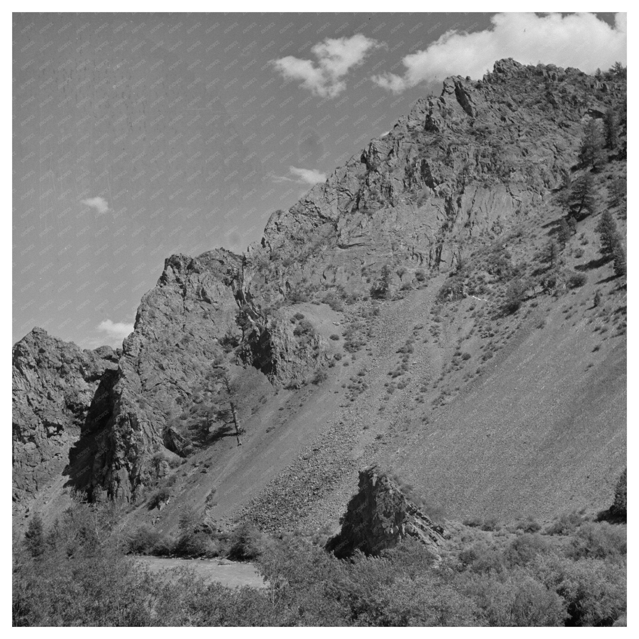 Salmon River Valley Custer County Idaho 1942 Photo - Available at KNOWOL