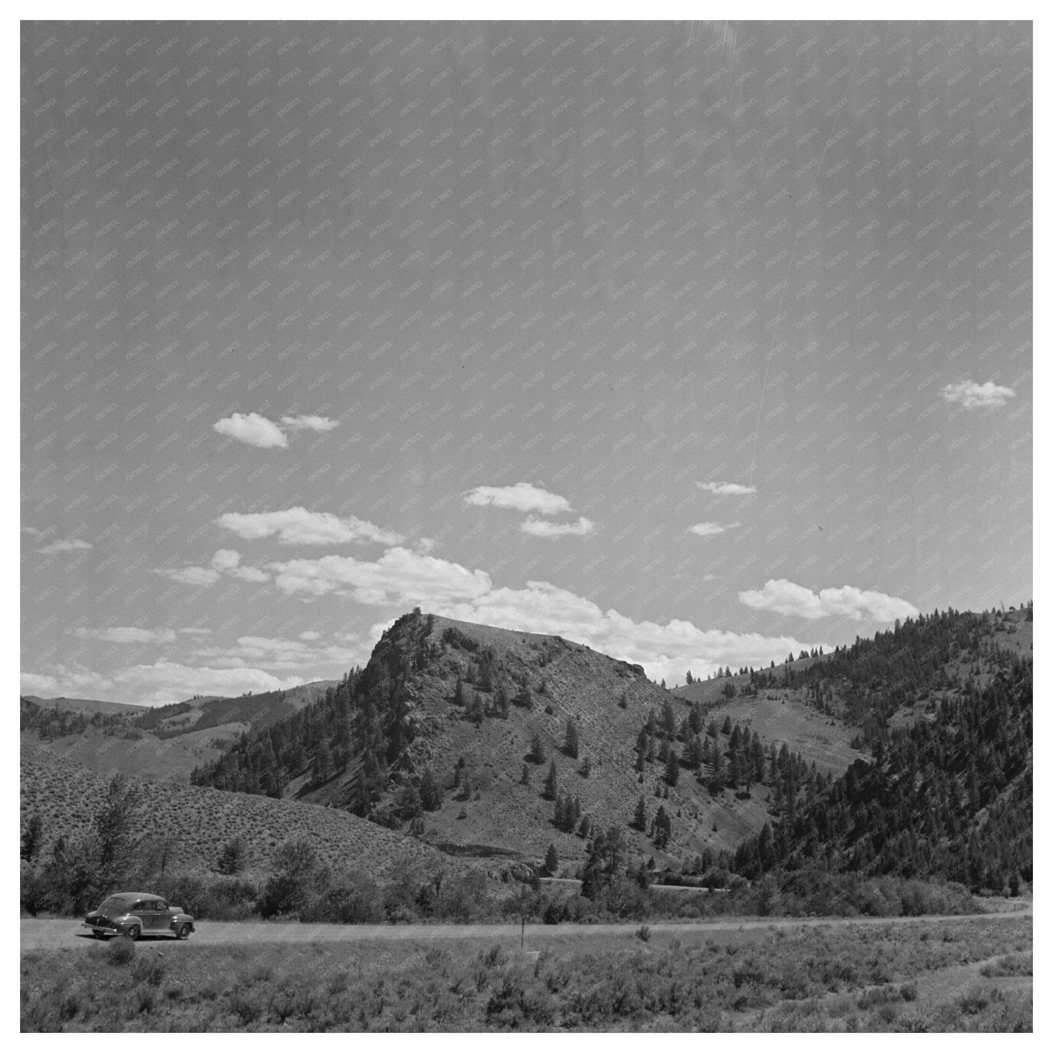 Salmon River Valley Landscape Custer County Idaho 1942 - Available at KNOWOL