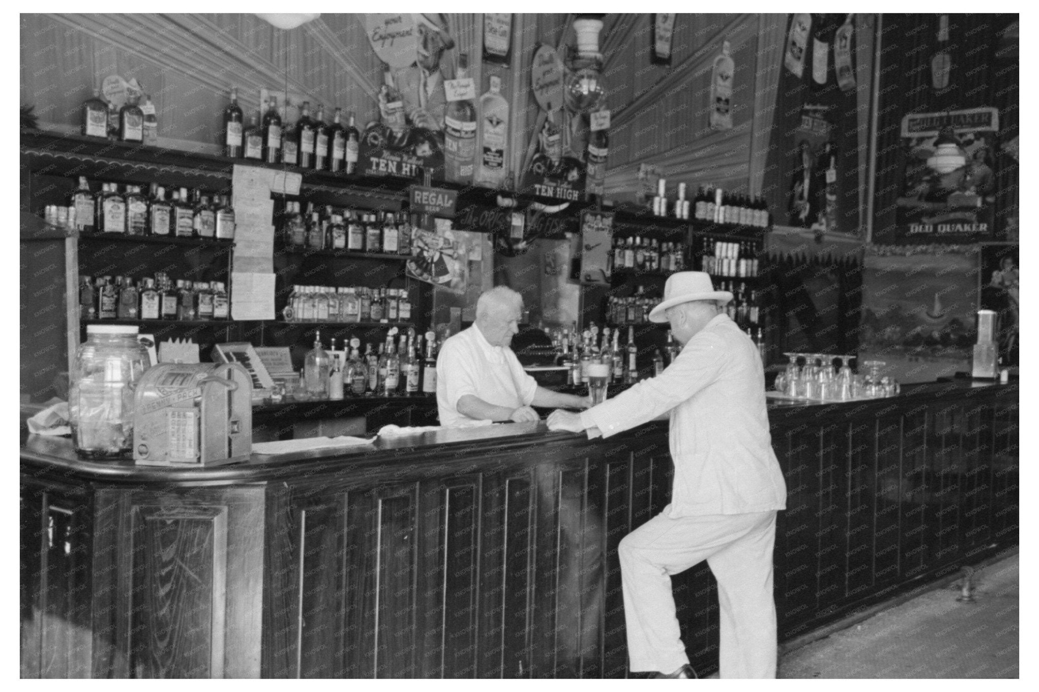 Saloon on Decatur Street New Orleans 1938 - Available at KNOWOL