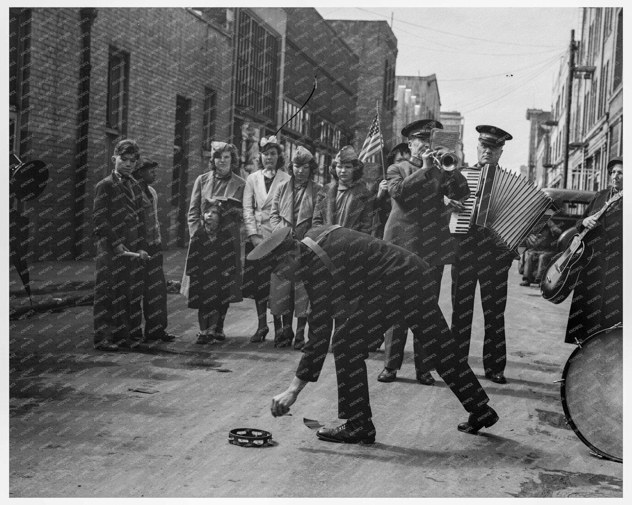 Salvation Army Collection Scene San Francisco 1939 - Available at KNOWOL