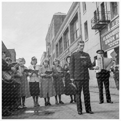 Salvation Army Members Singing in San Francisco 1939 - Available at KNOWOL