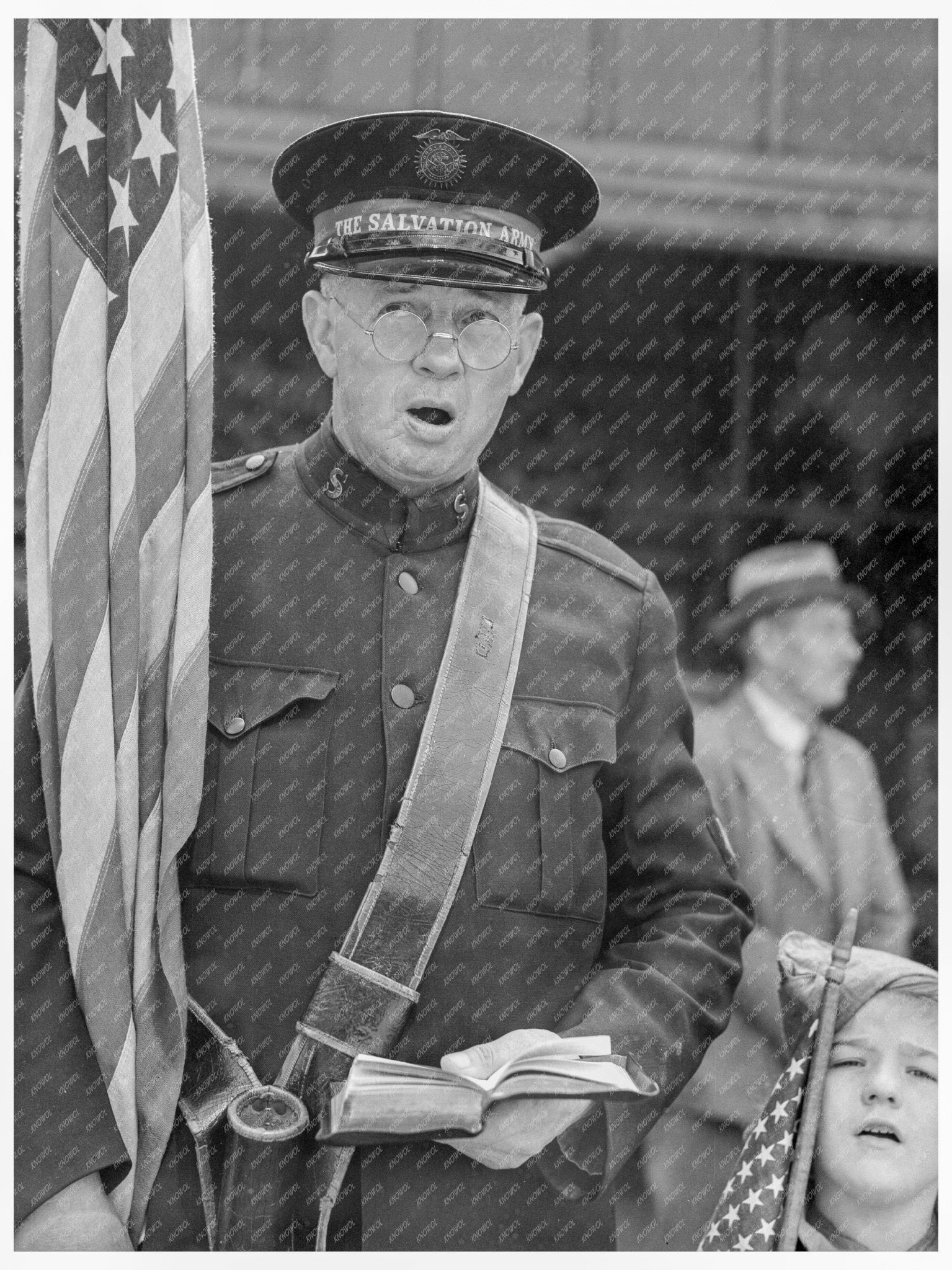 Salvation Army San Francisco April 1939 Black and White Image - Available at KNOWOL