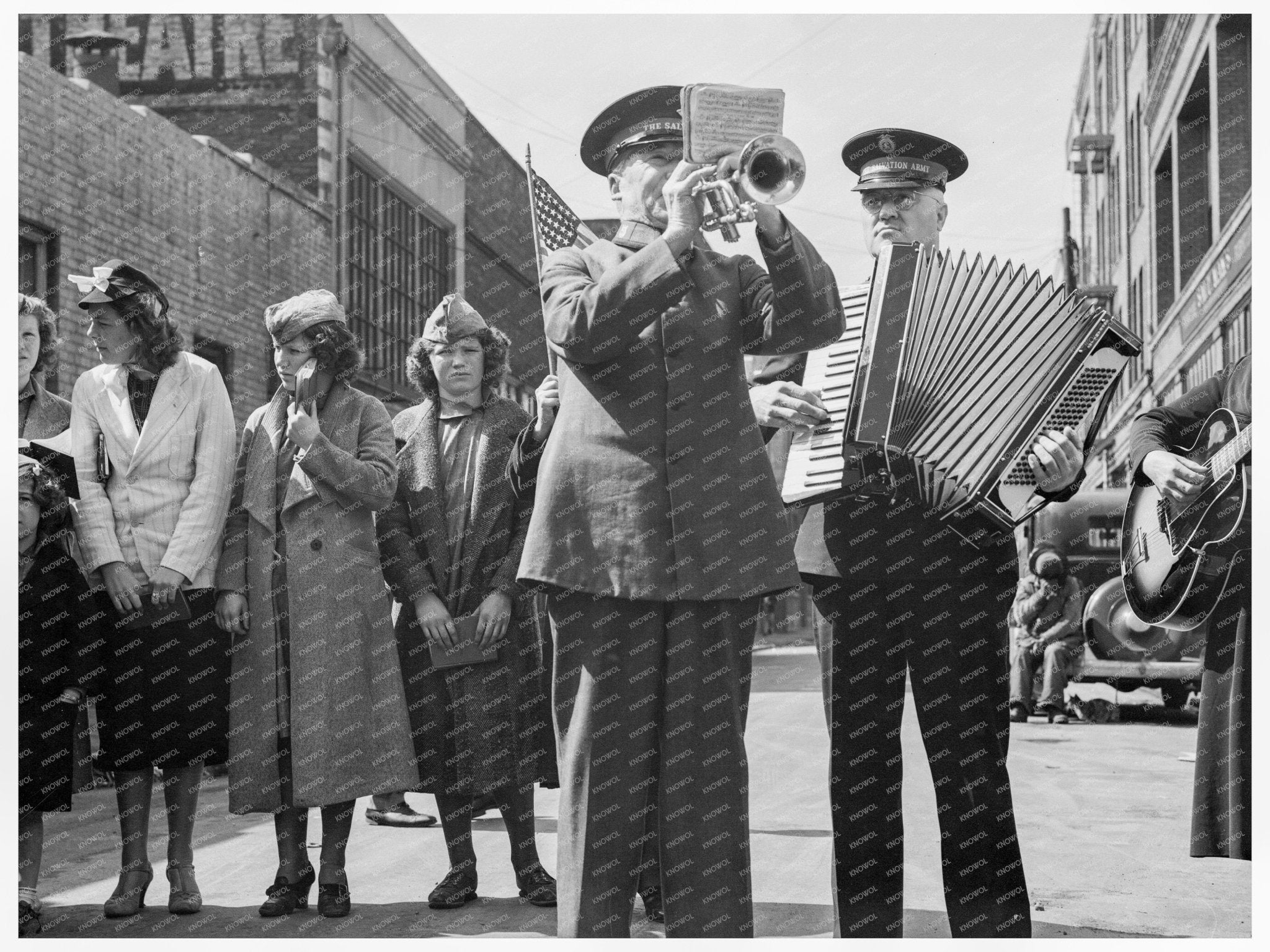 Salvation Army Trio Vintage Image San Francisco 1939 - Available at KNOWOL