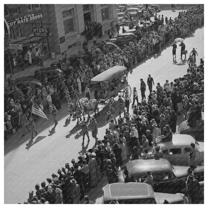 San Angelo Fat Stock Show Parade March 1940 Image - Available at KNOWOL