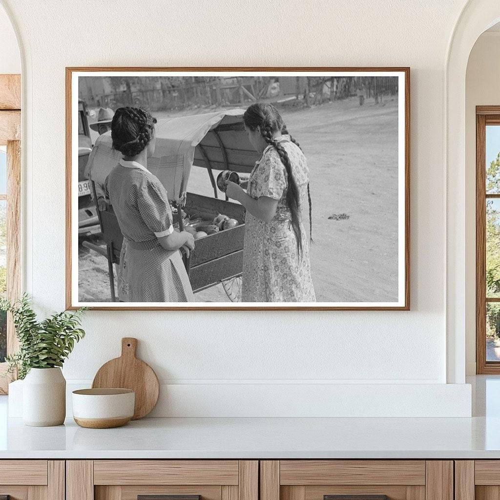 San Antonio Street Scene with Pottery Seller March 1939 - Available at KNOWOL