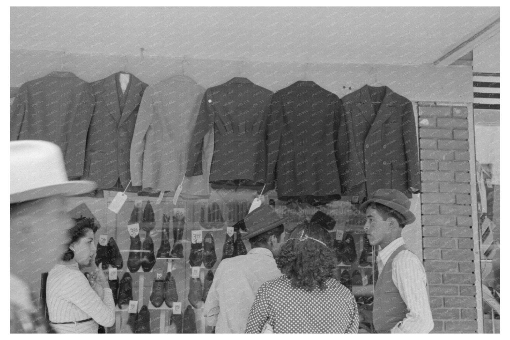 San Antonio Street Scene with Suit Sale March 1939 - Available at KNOWOL