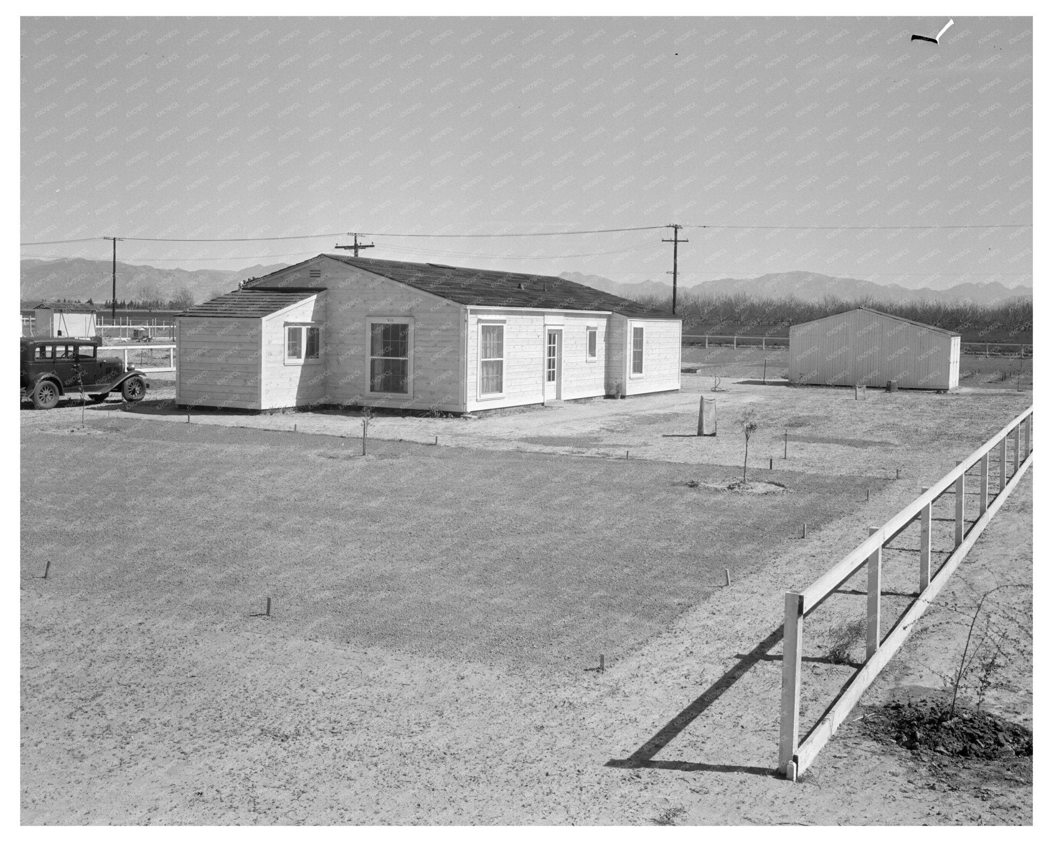 San Fernando Federal Subsistence Homesteads 1936 Vintage Image - Available at KNOWOL