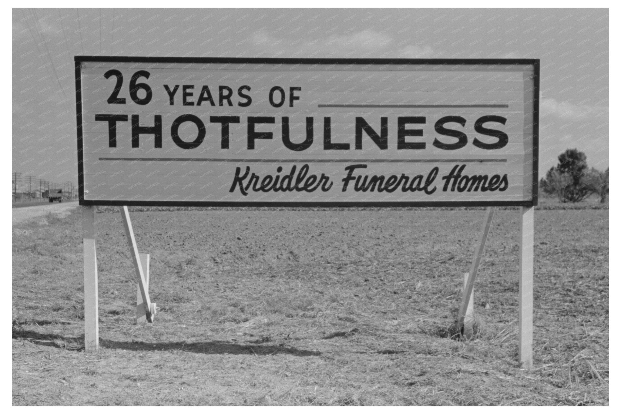 San Juan Texas Sign Vintage Photo February 1939 - Available at KNOWOL