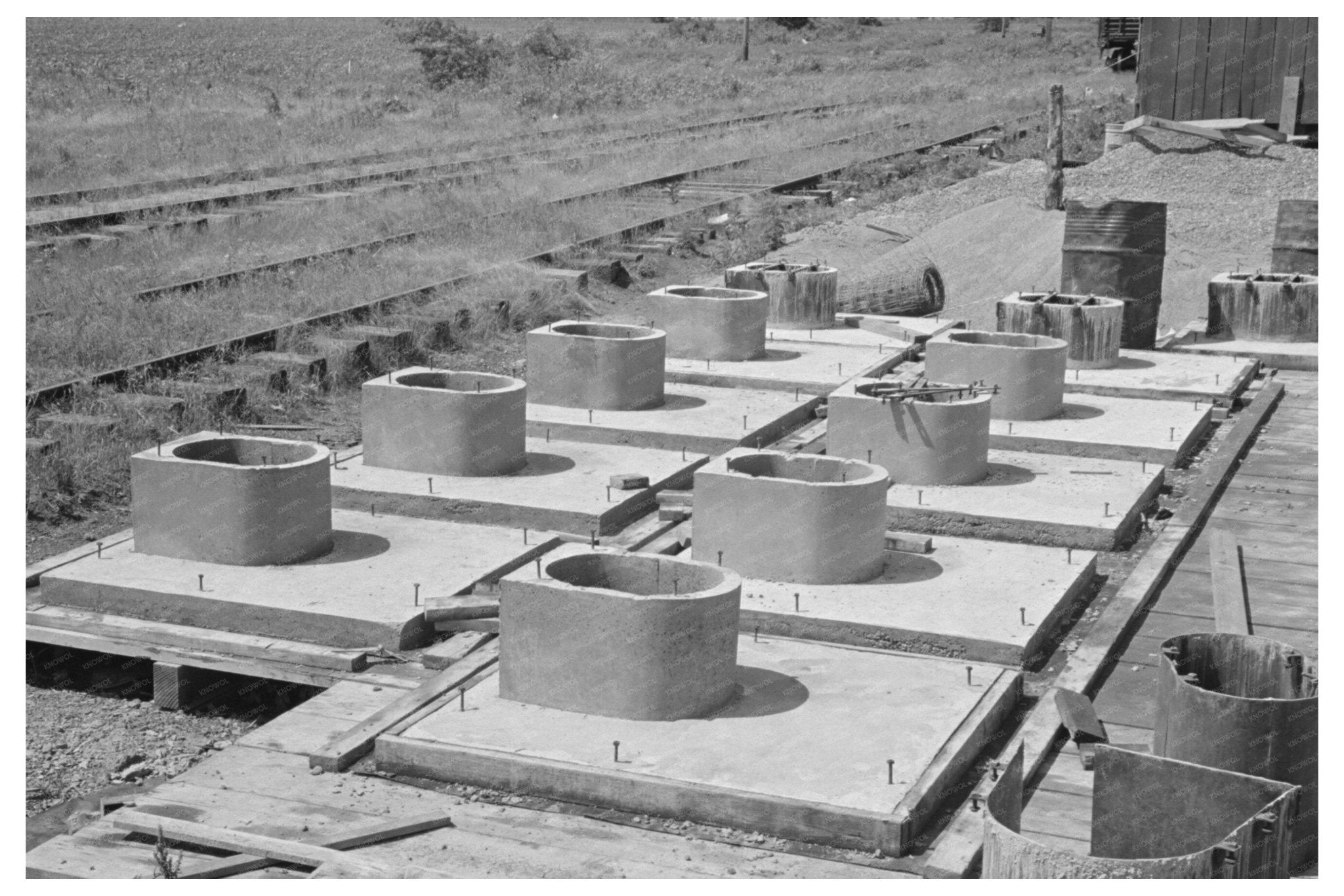 Sanitary Pre - Cast Concrete Privy Bases May 1938 Missouri - Available at KNOWOL