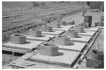 Sanitary Pre - Cast Concrete Privy Bases May 1938 Missouri - Available at KNOWOL