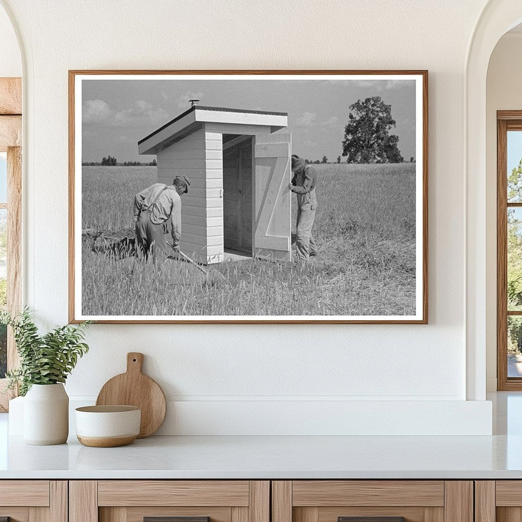 Sanitary Privy Installation in Southeast Missouri Farms 1938 - Available at KNOWOL