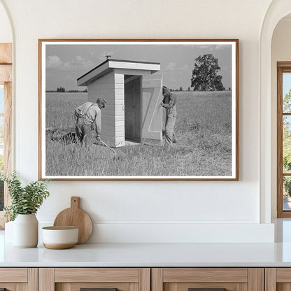 Sanitary Privy Installation in Southeast Missouri Farms 1938 - Available at KNOWOL