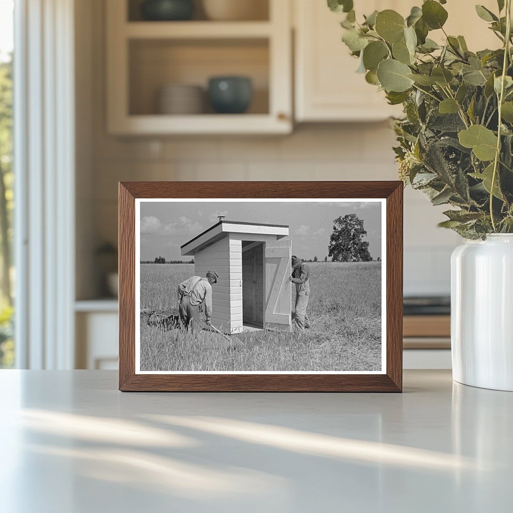 Sanitary Privy Installation in Southeast Missouri Farms 1938 - Available at KNOWOL