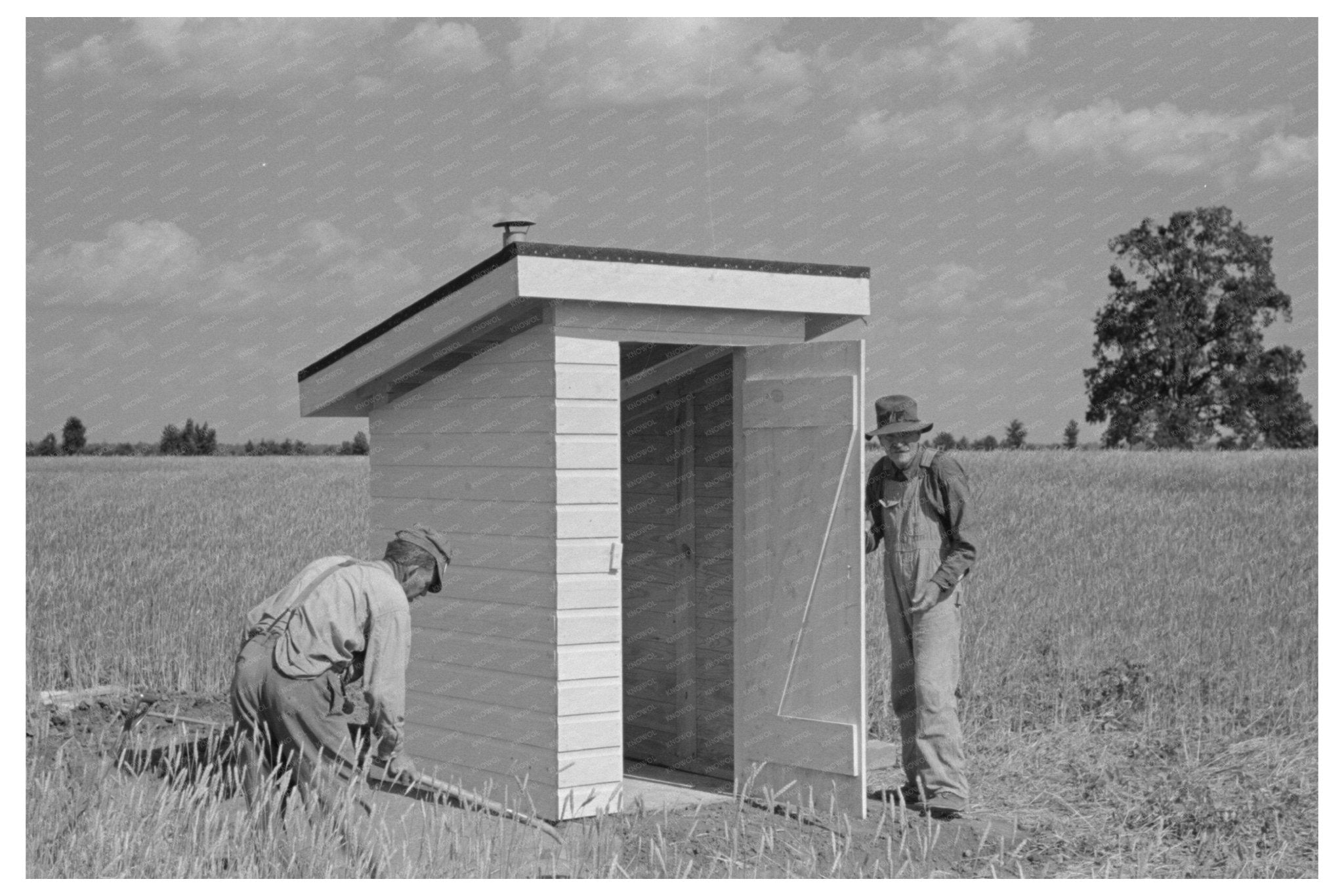 Sanitary Privy Installation Southeast Missouri 1938 - Available at KNOWOL