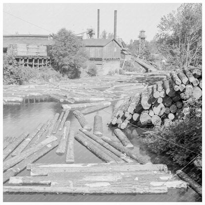 Sawmill on Marys River Corvallis Oregon August 1939 - Available at KNOWOL