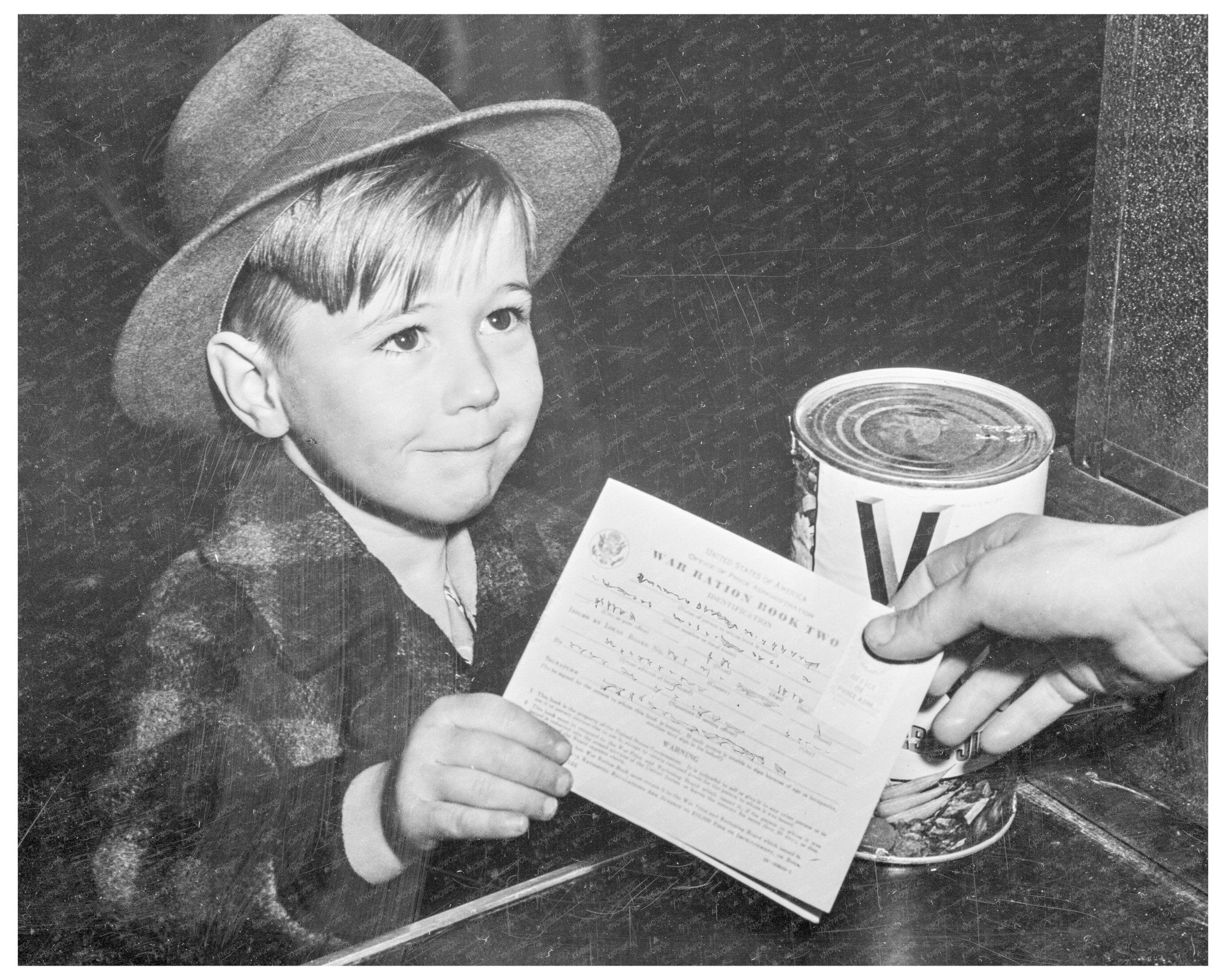 School Boy Learning War Rationing February 1943 - Available at KNOWOL