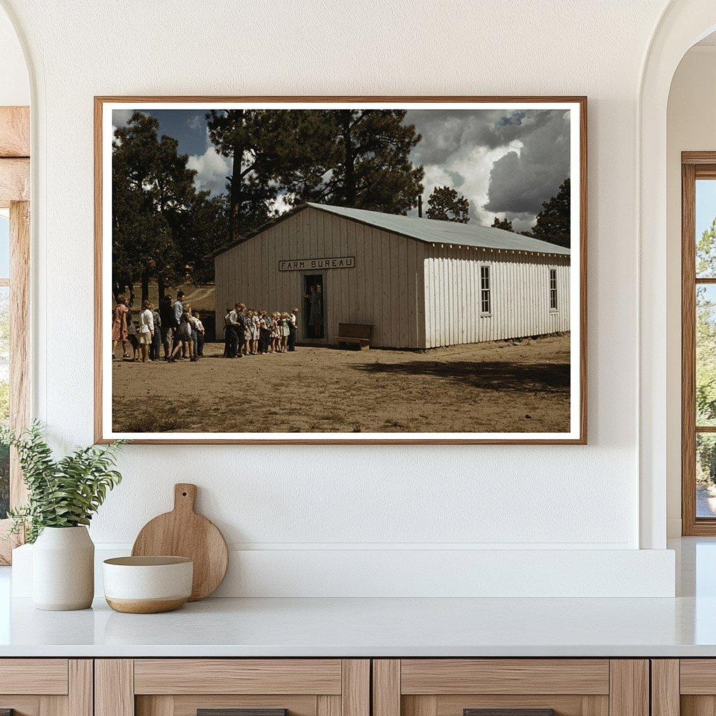 School in Pie Town New Mexico 1940 Community Education - Available at KNOWOL