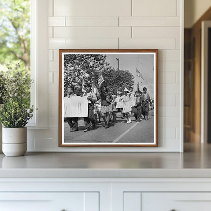 Schoolchildren Marching with Scrap Metal May 1942 - Available at KNOWOL