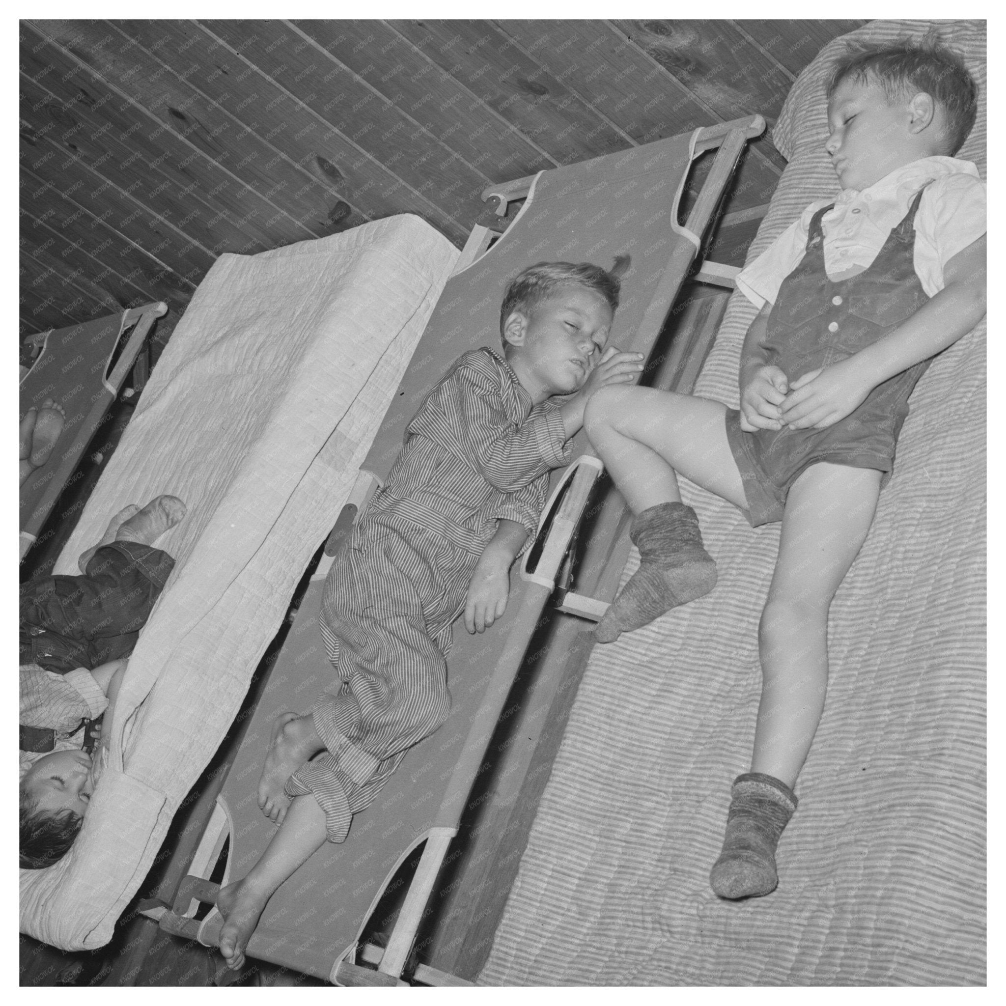 Schoolchildren Napping in Jefferson County Arkansas 1938 - Available at KNOWOL