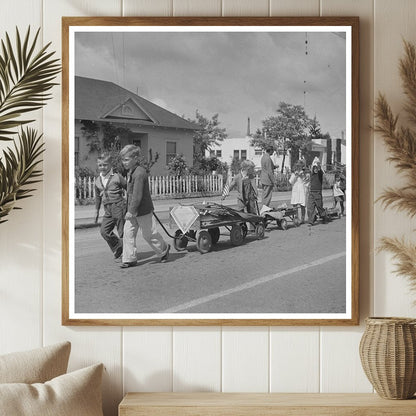 Schoolchildren Parade with Scrap Metal May 1942 - Available at KNOWOL