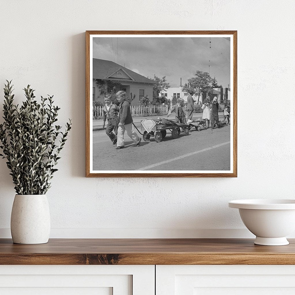 Schoolchildren Parade with Scrap Metal May 1942 - Available at KNOWOL