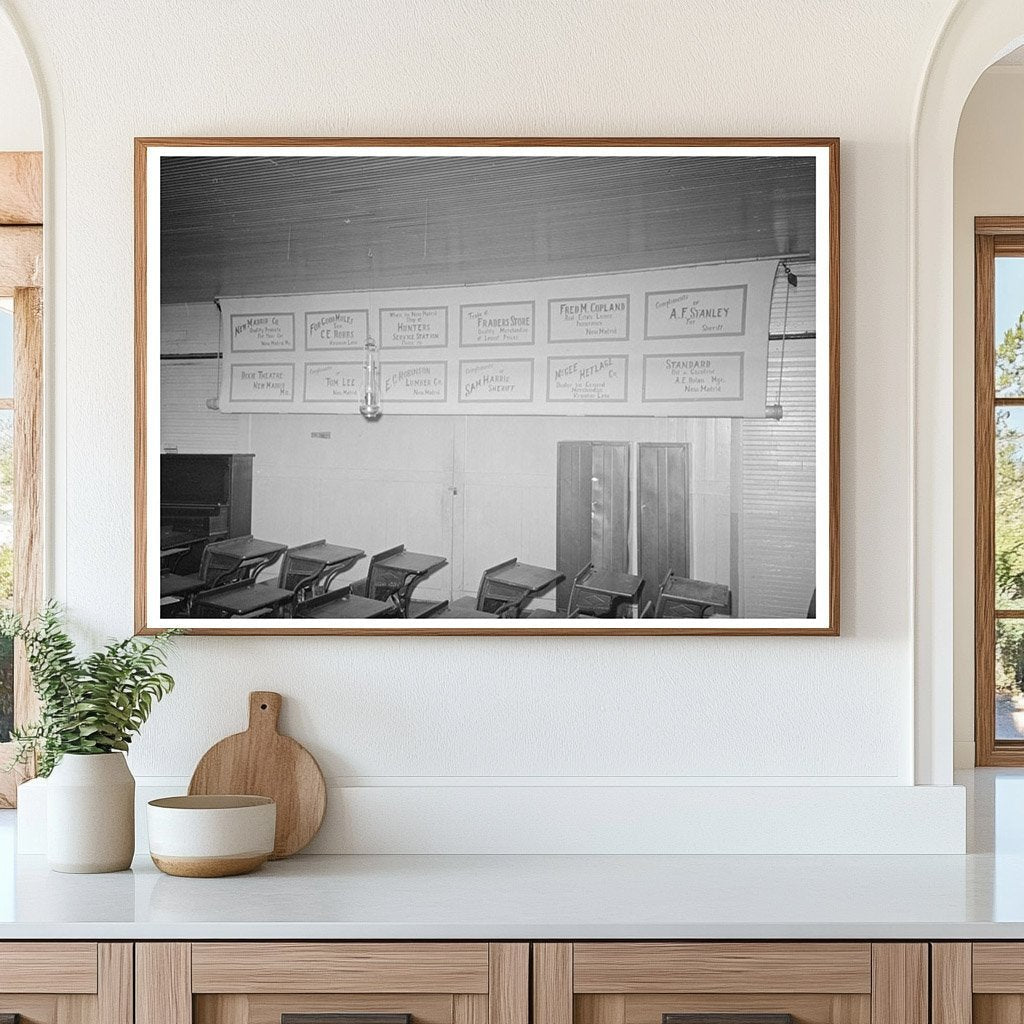 Schoolhouse Interior La Forge Missouri May 1938 - Available at KNOWOL