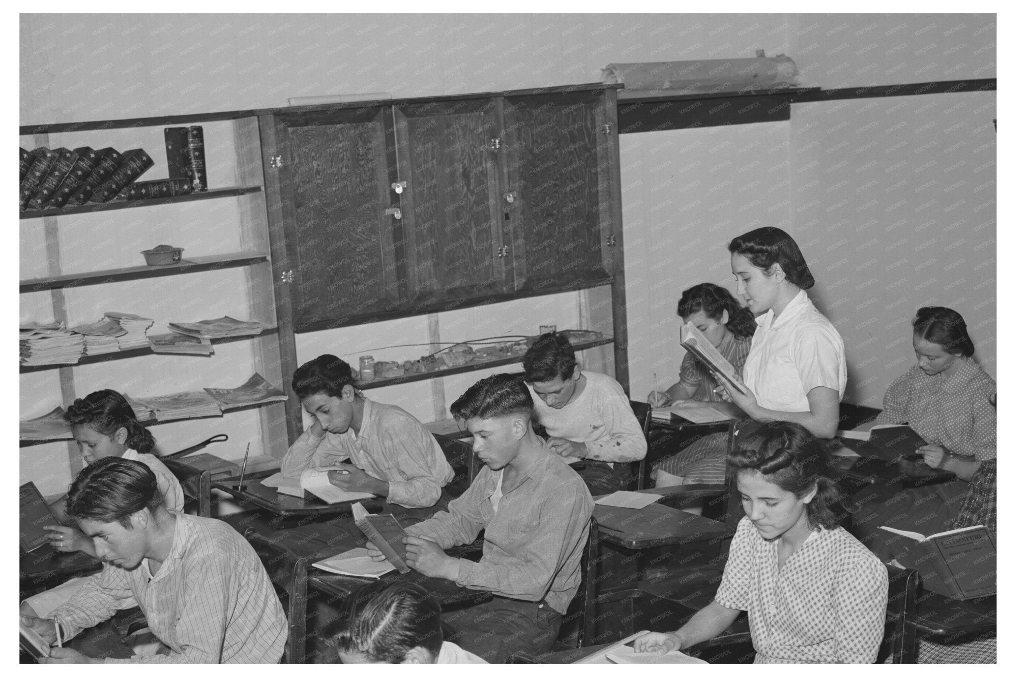 Schoolroom in Concho Arizona October 1940 - Available at KNOWOL