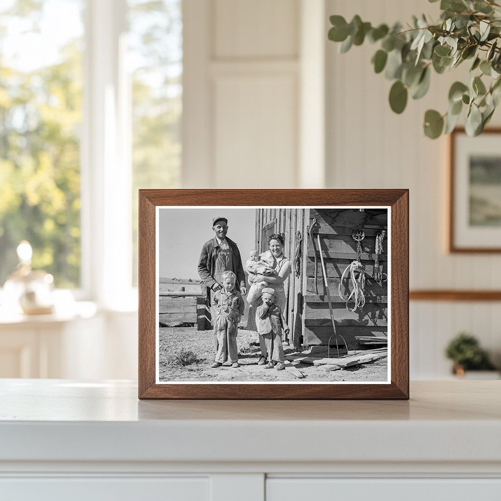 Schroeder Family at Farm in Dead Ox Flat Oregon 1939 - Available at KNOWOL