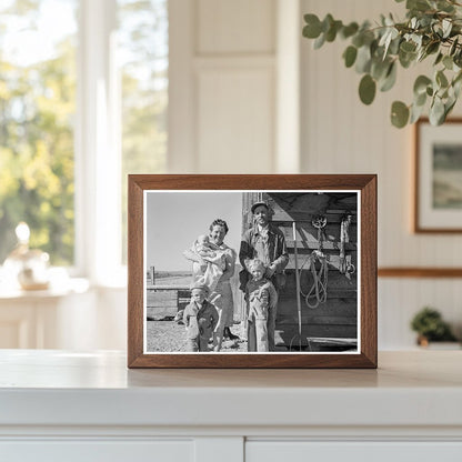 Schroeder Family on New Farm in Dead Ox Flat Oregon 1939 - Available at KNOWOL