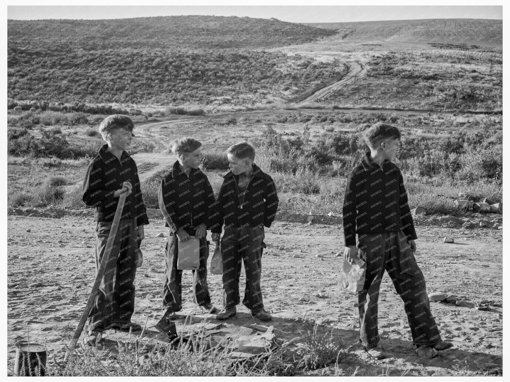 Schroeder Family on Oregon Farm October 1939 - Available at KNOWOL