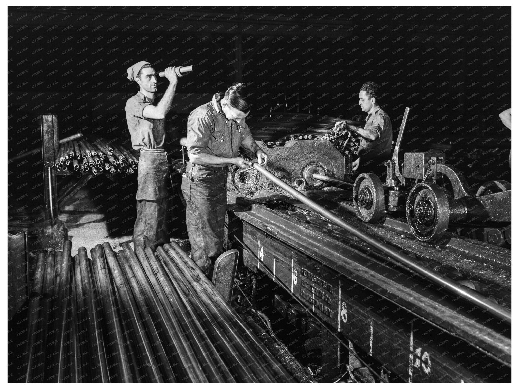 Seamless Copper Tube Production in Euclid Ohio 1942 - Available at KNOWOL