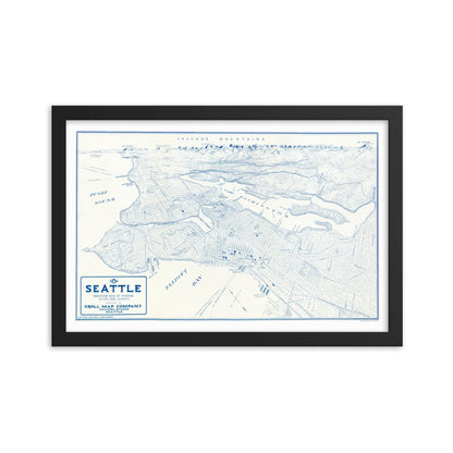 Seattle, Washington 1925 Framed - Available at KNOWOL