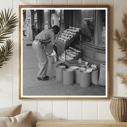 Seed Vendor Display in San Augustine Texas April 1939 - Available at KNOWOL