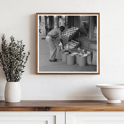 Seed Vendor Display in San Augustine Texas April 1939 - Available at KNOWOL