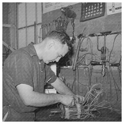 Service Department Worker Winding Armature Chicago 1940 - Available at KNOWOL