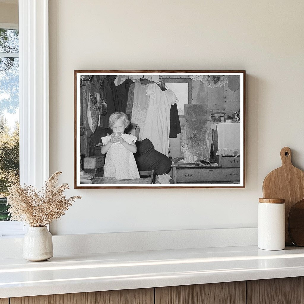 Shack Home Interior Mays Avenue Camp Oklahoma City 1939 - Available at KNOWOL