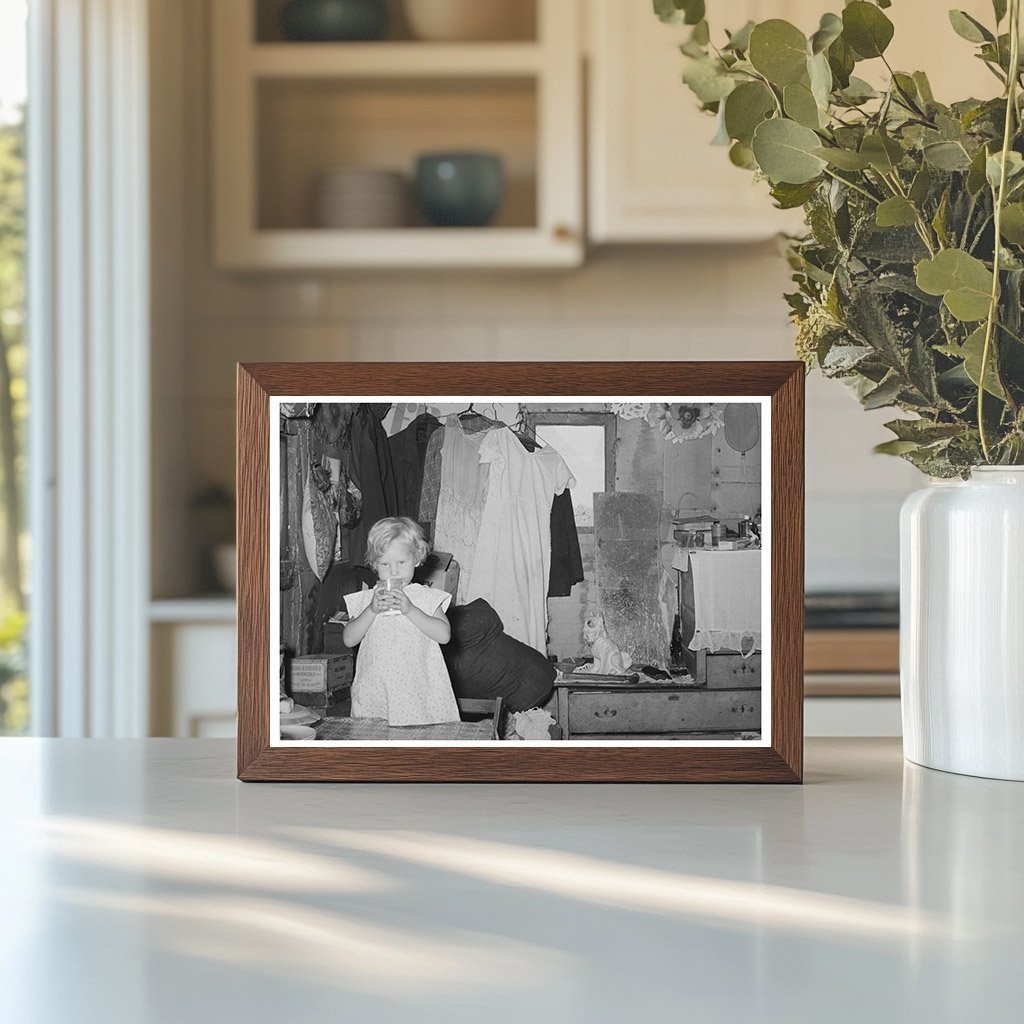 Shack Home Interior Mays Avenue Camp Oklahoma City 1939 - Available at KNOWOL