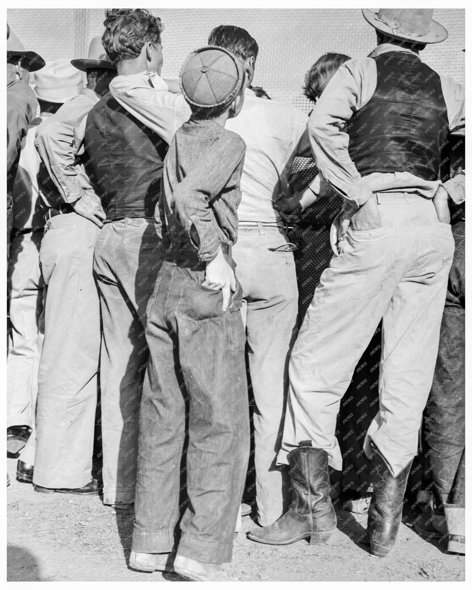 Shafter Migrant Camp Community Baseball Game June 1938 FSA OWI Collection - Available at KNOWOL