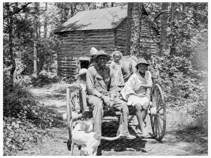 Sharecropper and Children in Granville County 1939 - Available at KNOWOL