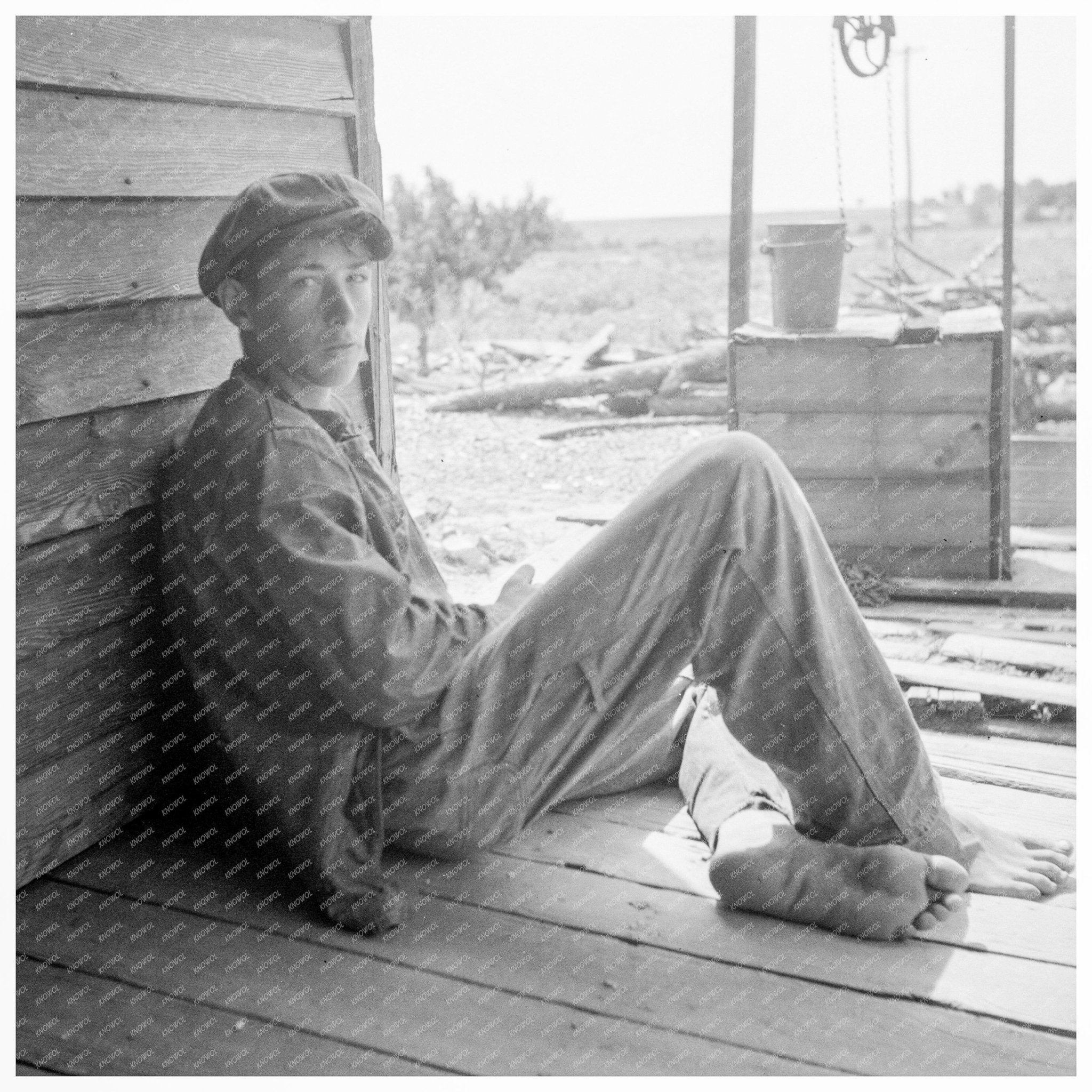 Sharecropper Boy Chesnee South Carolina July 1937 - Available at KNOWOL