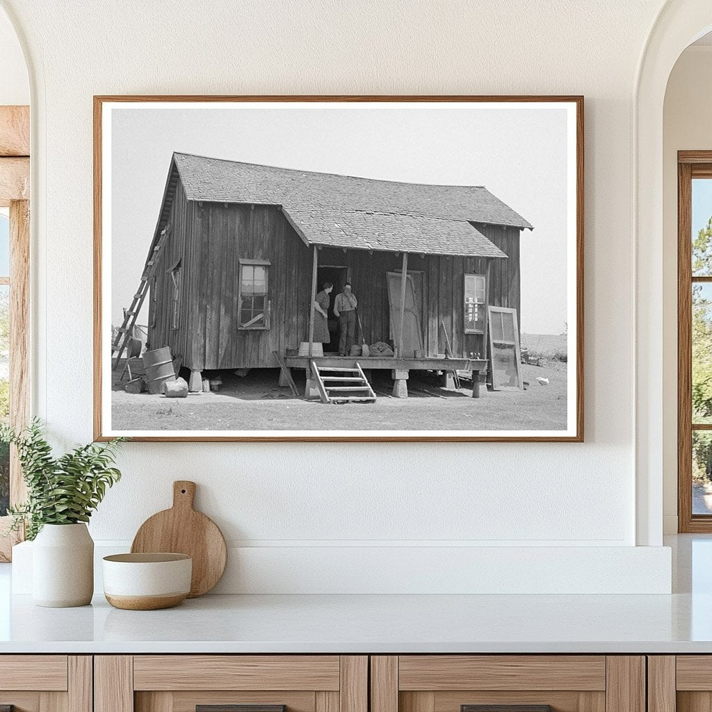 Sharecropper Cabin Front Porch New Madrid County 1938 - Available at KNOWOL