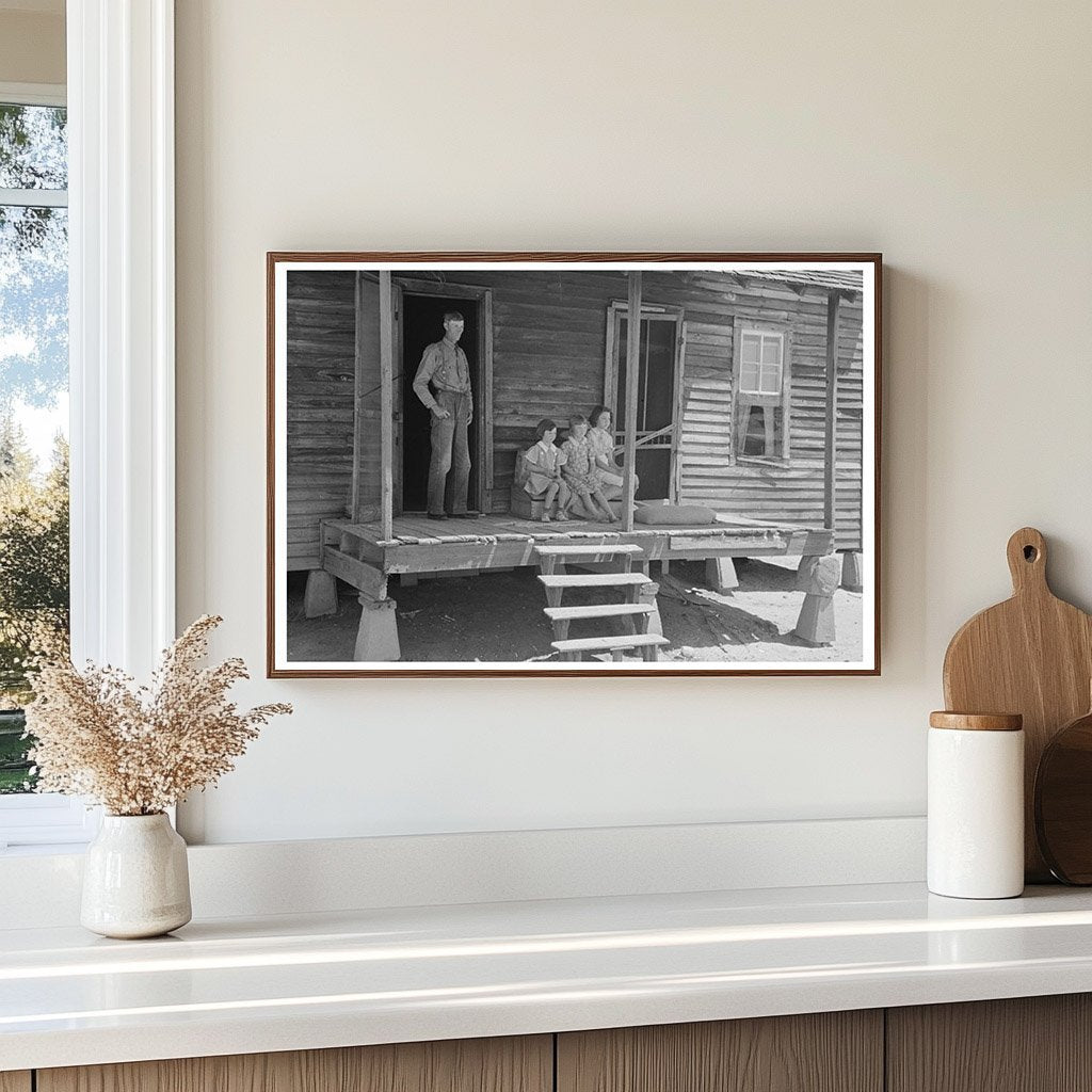 Sharecropper Cabin Front Porch Southeast Missouri 1938 - Available at KNOWOL