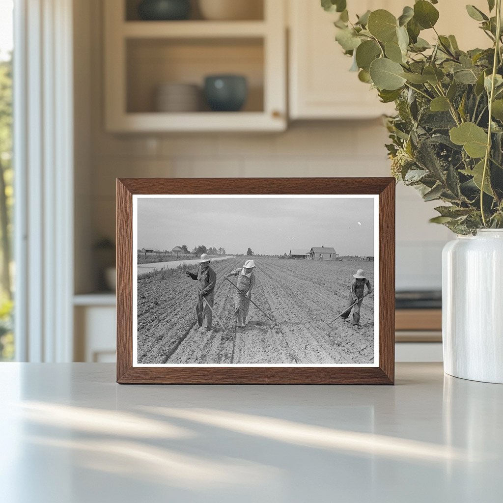 Sharecropper Family Cultivating Cotton Missouri 1938 - Available at KNOWOL